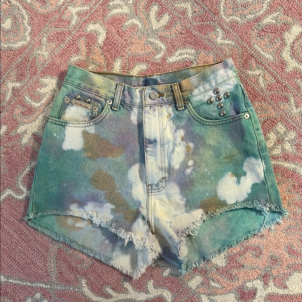 Calvin Klein Tie-Dye Women Jean Shorts